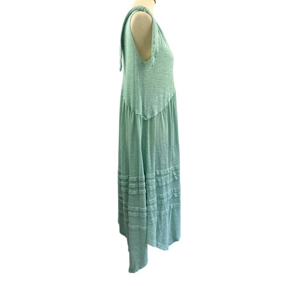 Free People Bay Breeze Maxi Dress Womens S Mint Green Sleeveless Boho Beach - Picture 5 of 8